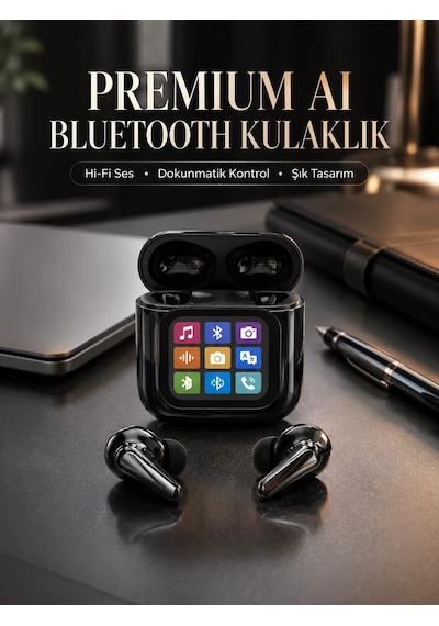 Aı Destekli Dokunmatik Ekranlı Kablosuz Bluetooth Kulaklık