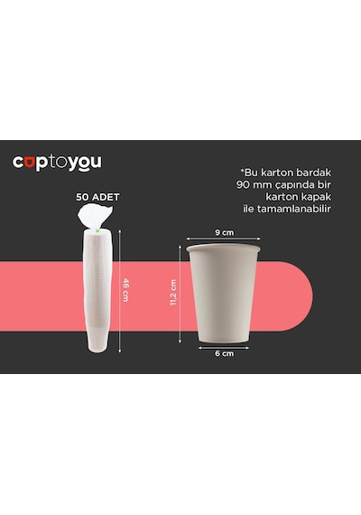 12 Oz Beyaz Tek Kullanımlık Karton Bardak 300 Ml, Kahve, Çay, Ofis, Ev Ve Parti Kullanımı İçin Diğer