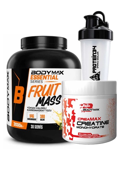 Fruit Mass Gainer 3000 Gr Ananas Aromalı + Pre-workout 200 Gr Çilek Limon Aromalı + Shaker Hediyeli Set Kopyala