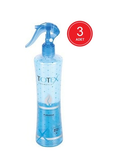Totex Kuru Saçlar için Çift Fazlı Mavi Fön Suyu 3 x 400 ML