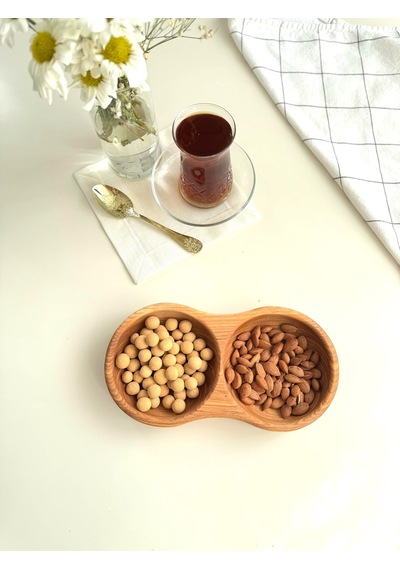 Hbs Art Design Ahşap Çerezlik Sunum 4 Lu Set