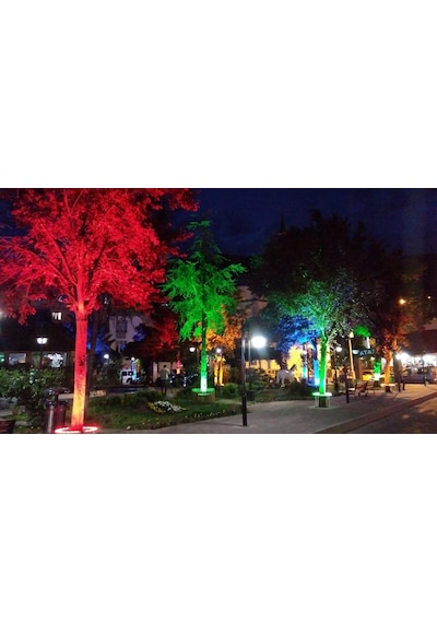 Palmiye Ağaç Aydınlatma Işık Boyama Led 35Cm Diğer