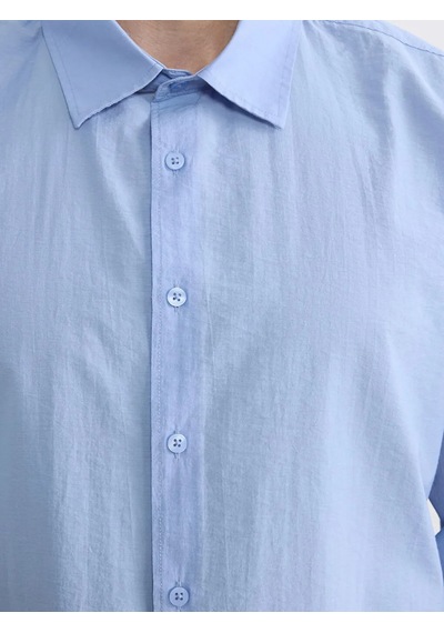 Lc Waikiki Mavi Regular Fit Poplin Erkek Gömlek