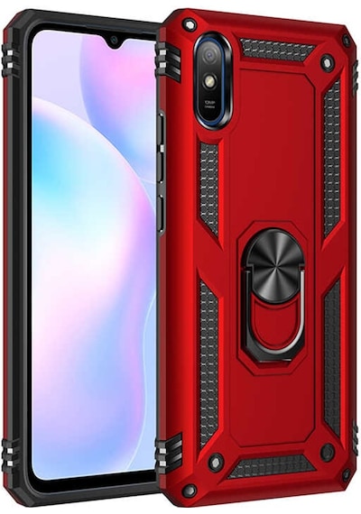 Xiaomi Redmi 9A Yüzüklü Standli Vega Kilif Ekran Koruyucu 510330700