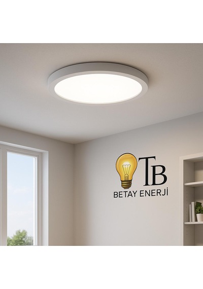 K2 Led Systems Kdl 423 24w Yuvarlak Led Panel Açık Sarı