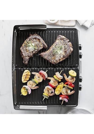 Xl 45 Cm Smart Grill Izgara 2200 W, 3 Ü 1 Arada Dumansız Kapalı Izgara & Sac, Thermolon Volt Seramik Yapışmaz, Lcd Ekran