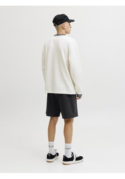 Jack & Jones Erkek Ip Ile Baglamali Lastikli Bel Sort- Gordon - 12288632 Siyah