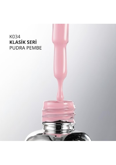 Kalıcı Oje K034, Pudra Pembe, 4 Ml Diğer