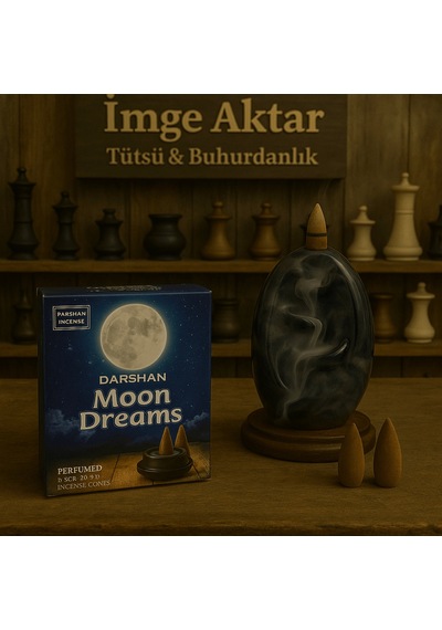 Darshan İncense Moon Dream Geri Akış Tütsü 10 Adet Çok Renkli