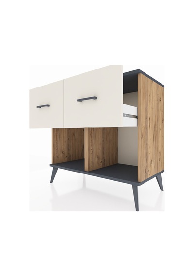 Hyperion Şifonyer 2 Çekmeceli 88x44x80 Çam-antrasit/aytaşı Antrasit/aytaşı Hyperion Şifonyer 2 Çekmeceli 88x44x80 Çam-antrasit/aytaşı Antrasit/aytaşı