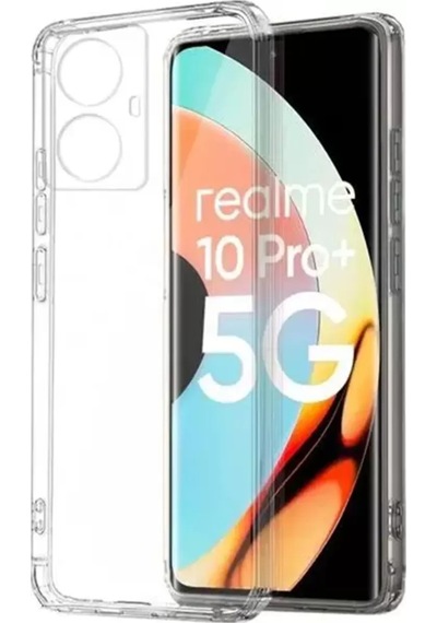 Newface Realme 10 Pro Plus 5g Kılıf Lüx Şeffaf Silikon