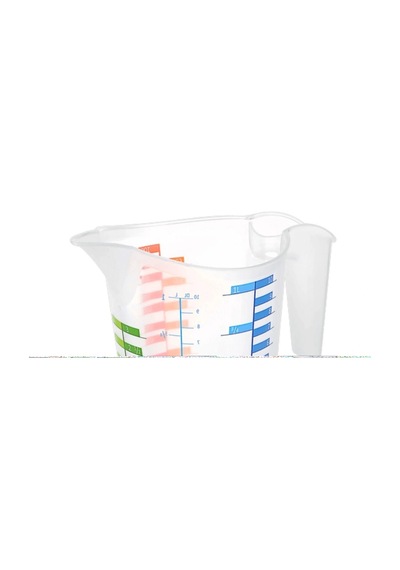 500 Ml Renkli Dereceli Sert Plastik Mutfak Ölçü Kabı 5047 çok renkli