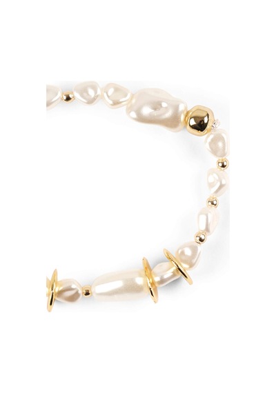 İncili Gold Detaylı Lastikli Bileklik S26blk009 Us26blk00974 Çok Renkli