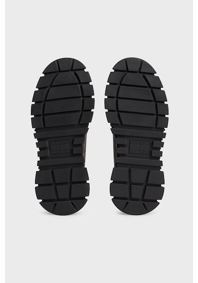 Tommy Jeans Hakiki Deri Sneaker Ayakkabı Kadın Ayakkabı En0en03165 Bds Siyah