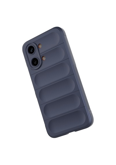 Xiaomi Poco X8 Pro Max Uyumlu Kılıf Esnek Tpu Oyuklu Arka Yüzey Tasarımlı Silikon Kapak Lacivert