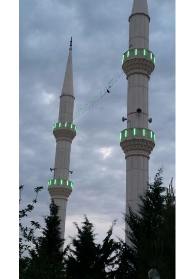 Cami Minare Led Aydinlatma Polikarbon Tüp Led Floresan armatür