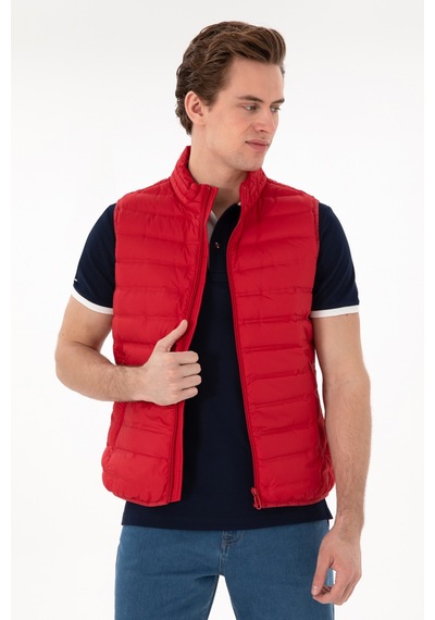 U.s. Polo Assn. Erkek Kırmızı Yelek Dokuma 50299395-vr030 Kırmızı