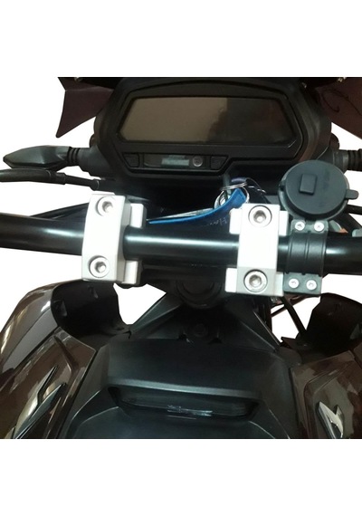 GP Kompozit Bajaj Dominar 250 / 400 2017-2024 Uyumlu Gidon Yükseltme 22mm Siyah 3.5 cm