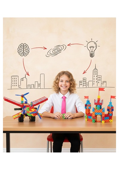 Dreamblocks Eğitici Tak-çıkar Bloklar - Çocuklar İçin Stem Destekli Yaratıcı İnşa Oyun Seti