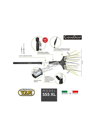 Volpi 555Xl Zeytin Hasat Makinesi 24V İtalyan 2  Devirli