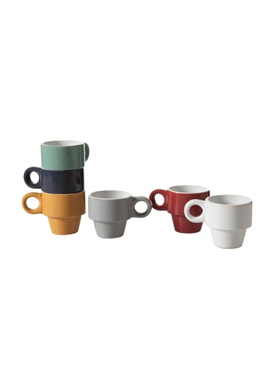 Tr Multıcolor Seramık Espresso Fincanı 6 Lı Diğer