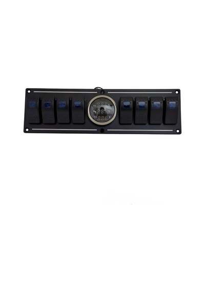 Shuıvan Switch Panel 8'li Dijital Seviye + Voltmetre Kontrol Paneli-1743
