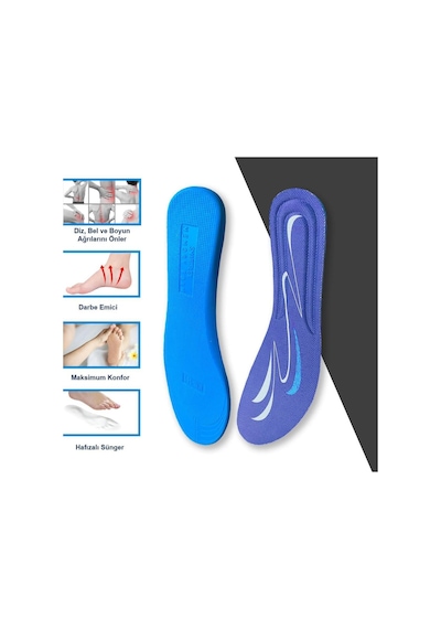 Blue Gel BG191 Yumuşak Memory Foam Ayakkabı Spor Günlük İç Tabanlık