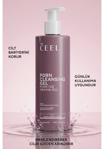 Pdrn Somon Dna Yüz Yıkama Jeli Triple Ceramide Complex, Panthenol & Beta Glucan 400 Ml
