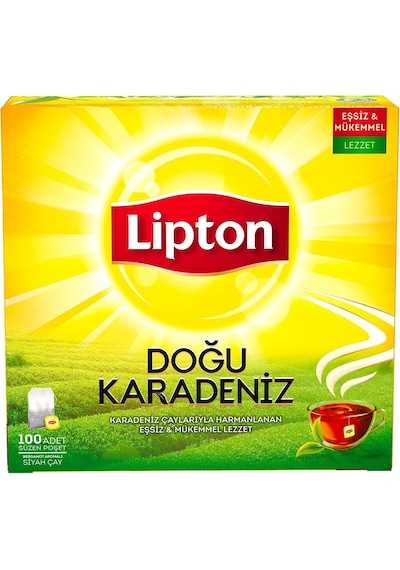 Lipton Doğu Karadeniz Bergamot Aromalı Bardak Süzen Poşet Siyah Çay 100'lü Paket