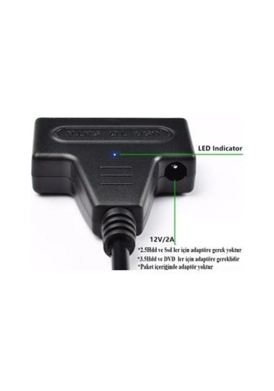 Usb sata hdd kablo usb usb harddisk bağlantı kablosu usb sata ssd bağlantı kablosu