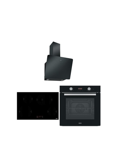 Franke FSL 86 H BK - FRSM 704 C TOD BK - FPJ 615 V BK A Siyah Ankastre Set