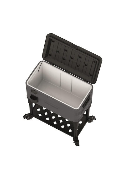 Icepeak Patio 70 Tekerlekli Raflı Buzluk 65.8 Litre Siyah