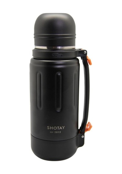 Shotay Durable Çelik Termos Matara 1500ml Siyah