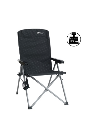 Outwell Campo Recliner 3 Kademeli Konforlu Katlanır Kamp Sandalyesi Siyah