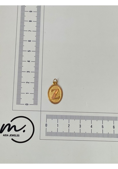 14 Ayar Altın Kolye Ucu Z Harfi Altın Kolye Ucu Harfli Altın Kolye Ucu 0,31 Gr Altın