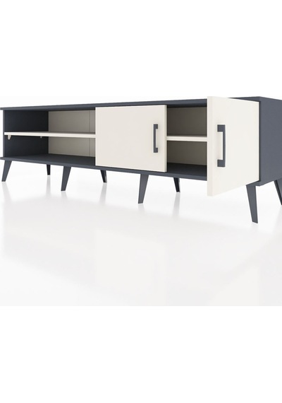 Hyperion Tv Ünitesi 2 Raflı 2 Kapaklı 176x44x51 Antrasit-aytaşı/aytaşı Aytası/aytası Hyperion Tv Ünitesi 2 Raflı 2 Kapaklı 176x44x51 Antrasit-aytaşı/aytaşı Aytası/aytası