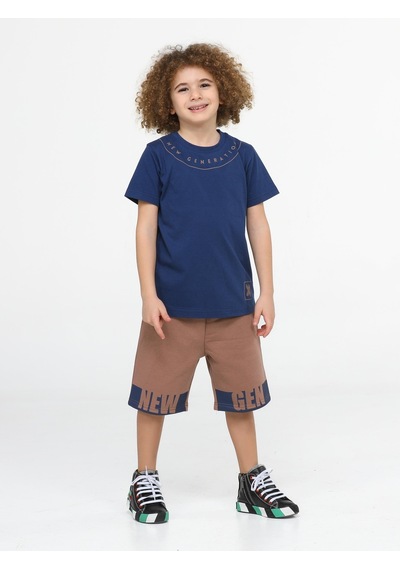 Casabony New Gen Kahve Şort + T-shirt Takım - Kahverengi