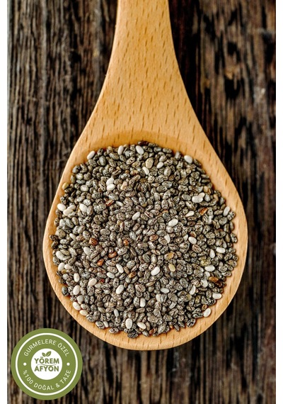 Yörem Afyon Diyetisyen Tavsiyeli Tokk Tutan Yaşamın Enerji Kaynağı Chia Tohumu Salvia Hispanica 80gr.