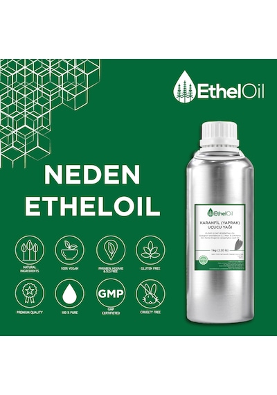 Karanfil Yaprak Uçucu Yağı Clove Leaf Essential Oil - 1 Kg - Saf Ve Doğal Uçucu Yağ 1 KG