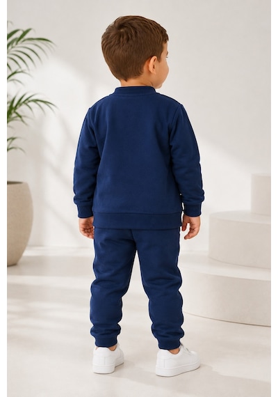 Mnk Baby & Kids Erkek Bebek Küçük Aslan Hırkalı 3lü Takım M00855 Lacivert