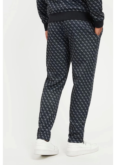 Guess Erkek Tamamı Logolu Jogger Pantolon Siyah