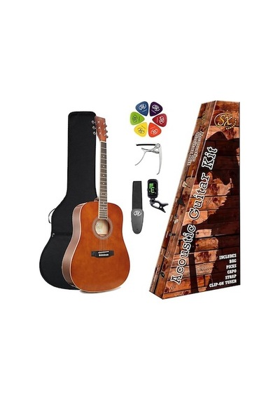 Sx Sd104kbr Akustik Gitar Kahverengi
