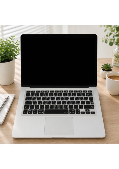 Arapça Silikon Klavye Koruyucu Apple Macbook Air 13 Ve Macbook Pro 13/15 İle Uyumlu Tr/eu Iso Ters L Enter A1278 A1502 A1425 A1369 A1466 A1286 A1398 Siyah