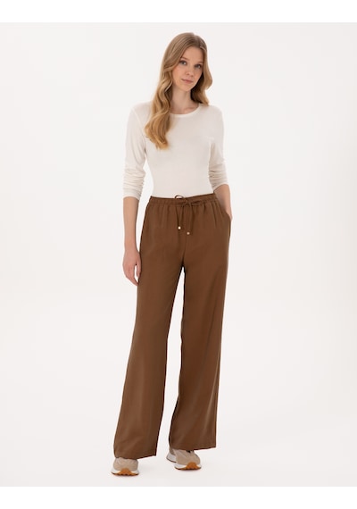 Pierre Cardin Kadın Kahverengi Pantolon Kanvas-chino 50318198-vr029