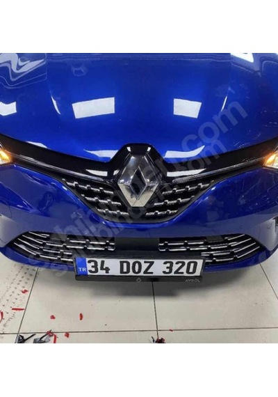 Clio 5 2020-2023 Ön Panjur Alt Izgara Kromu Set Paslanmaz