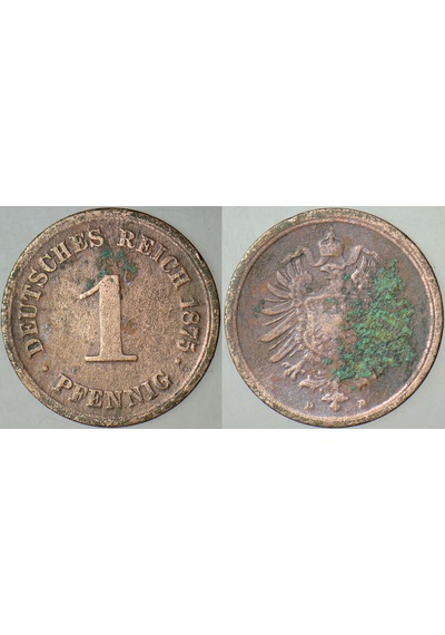 Almanya 1 Pfennıg 1875 D.