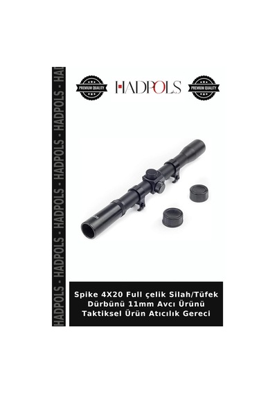 Spike 4x20 Full Çelik Silah/ Dürbünü 11mm Avcı Ürünü Taktiksel Ürün Atıcılık Gereci