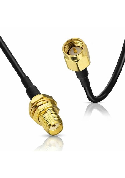 10 Metre Wireless Wifi Uzatıcı Uzatma Rg174 Kablo Sma Dişi - Erkek