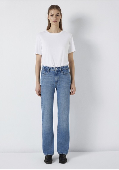 Jane Mid Vintage Classic Denim Mavi