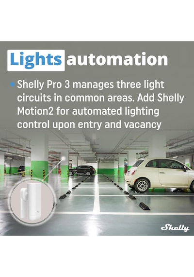 Shelly Pro 3 Wi-fi, Lan Ve Bluetooth 3 Kanallı Akıllı Röle Ev Ve Bina Otomasyonu Alexa Ve